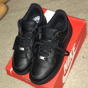 All Black Air Force ones!!!!